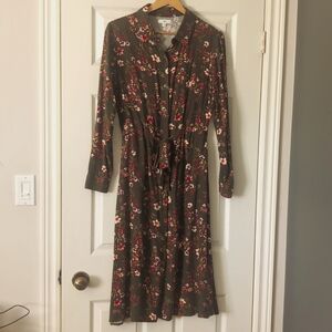 Floral Long Sleeve Dress